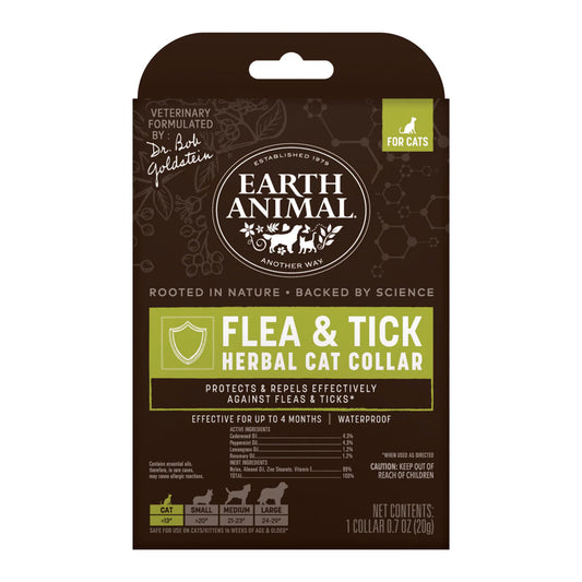 Earth Animal Nature's Protection Flea & Tick Collar for Cats - Flea Collar