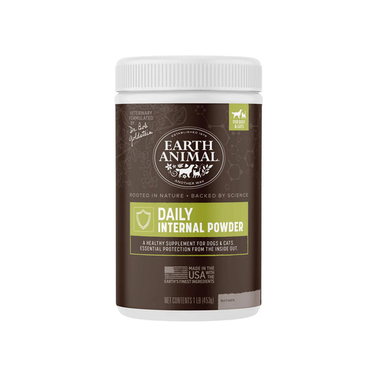 Earth Animal Nature's Protection Daily Internal Powder for Dogs & Cats -  1 lb Regular
