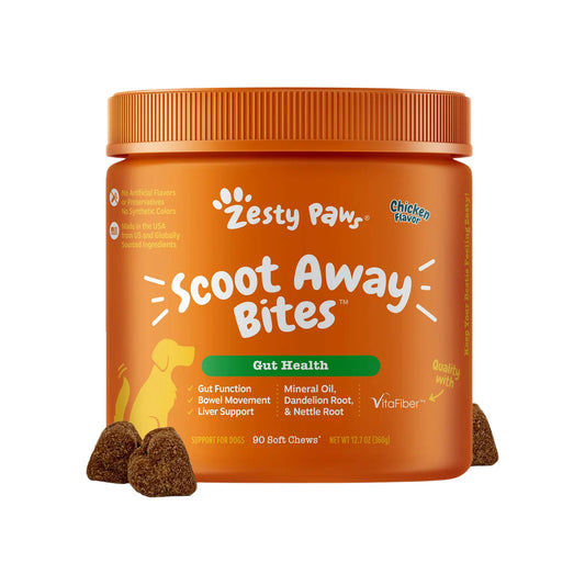 Zesty Paws Scoot Away Bites for Dogs - Chicken 90 ct